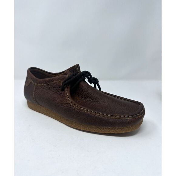 Clarks  size 10.5 Originals Shacre II Run Tan Tumbled Leather 26159431 NEW - Picture 3 of 9